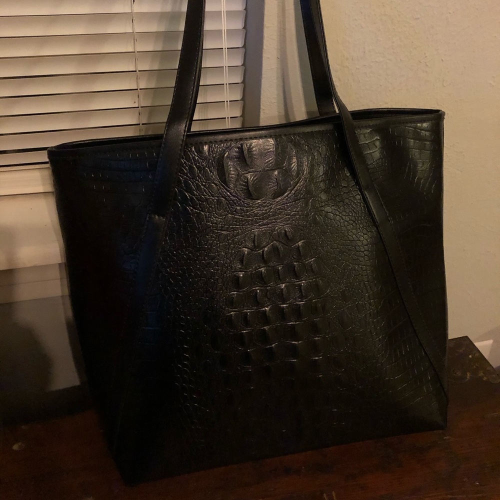 Faux Crocodile Tote Bag